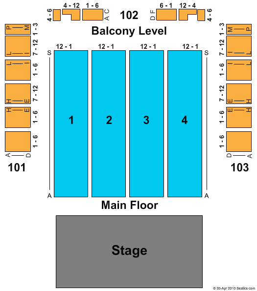 The Grand Ballroom At Manhattan Center Studios End Stage Seating Chart